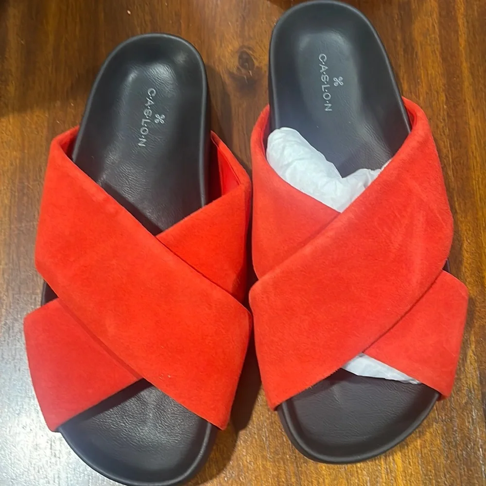 Caslon Red Women's Sandals - Picture 1 of 3